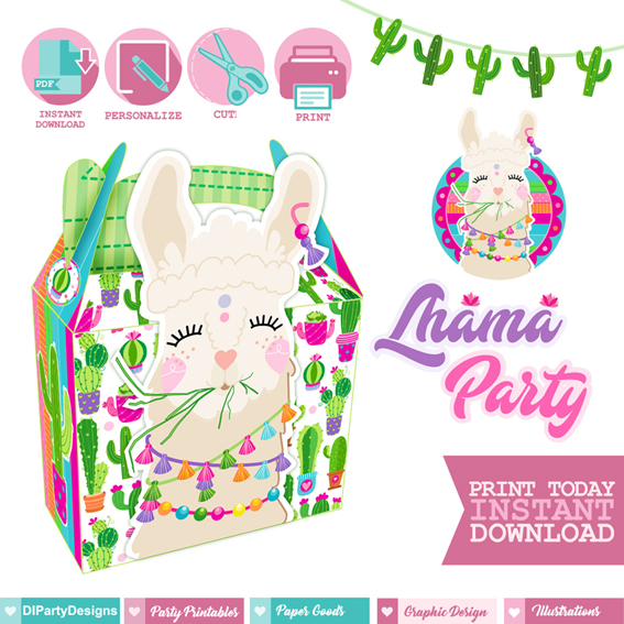 Lhama Party Party Box