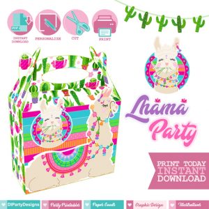 Cajita Feliz Llama Party 